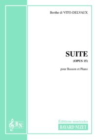 Suite (opus 15) - Compositeur di VITO-DELVAUX Berthe - Pour Basson et Piano - Editions musicales Bayard-Nizet