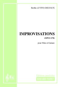 Improvisations (opus 178) - Compositeur di VITO-DELVAUX Berthe - Pour Duo avec cordes et vents - Editions musicales Bayard-Nizet