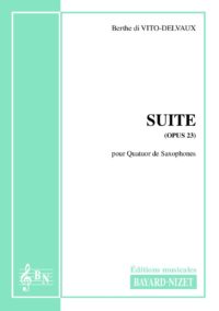Suite (opus 23) - Compositeur di VITO-DELVAUX Berthe - Pour Quatuor avec vents - Editions musicales Bayard-Nizet