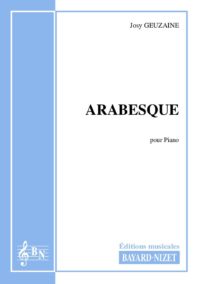 Arabesque - Compositeur GEUZAINE Josy - Pour Piano seul - Editions musicales Bayard-Nizet