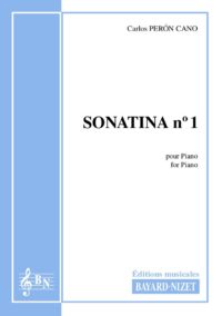 Sonatina n°1 - Compositeur PERON CANO Carlos - Pour Piano seul - Editions musicales Bayard-Nizet