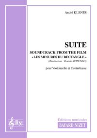 Suite-Soundtrack - Compositeur KLENES André - Pour Duo avec cordes - Editions musicales Bayard-Nizet