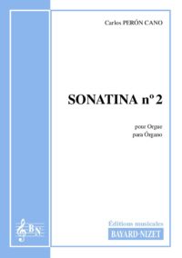Sonatina n°2 - Compositeur PERON CANO Carlos - Pour Orgue seul - Editions musicales Bayard-Nizet