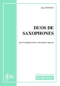 Duos - Compositeur POTRAT René - Pour Duo avec vents - Editions musicales Bayard-Nizet