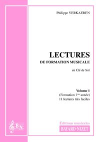 Lectures de formation musicale (volume 1) (Accompagnement) - Compositeur VERKAEREN Philippe - Pour Solfège - Editions musicales Bayard-Nizet