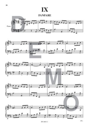 Dix pièces à 2 voix - Compositeur BARRAS Paul - Pour Piano seul - Editions musicales Bayard-Nizet