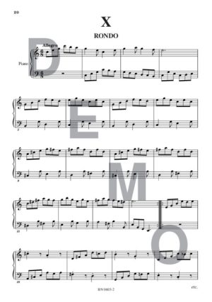Dix pièces à 2 voix - Compositeur BARRAS Paul - Pour Piano seul - Editions musicales Bayard-Nizet