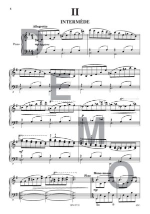 Suite pour une noce (opus 31b) - Compositeur VERKAEREN Philippe - Pour Piano seul - Editions musicales Bayard-Nizet