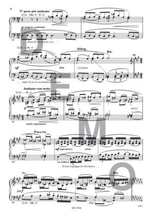 Nocturne - Compositeur MICHA Raymond - Pour Orgue seul - Editions musicales Bayard-Nizet