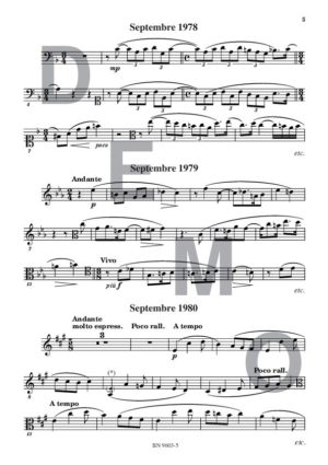 9 leçons de solfège d'examens (Chant 5 clés) - Compositeur POUSSEUR Henri - Pour Solfège - Editions musicales Bayard-Nizet