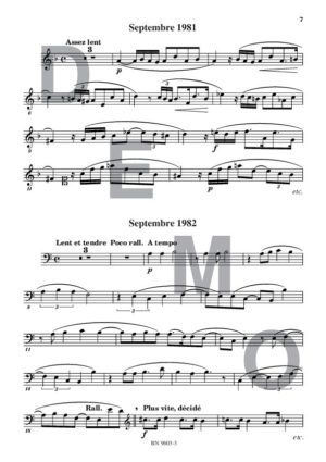 9 leçons de solfège d'examens (Chant 3 clés) - Compositeur POUSSEUR Henri - Pour Solfège - Editions musicales Bayard-Nizet