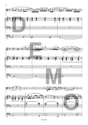 Ballade (opus 18) - Compositeur VERKAEREN Philippe - Pour Alto et Orgue - Editions musicales Bayard-Nizet
