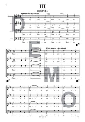 Missa Sancta Cecilia (chœur) - Compositeur WINDESHAUSEN Claude - Pour Chœur et Orgue - Editions musicales Bayard-Nizet