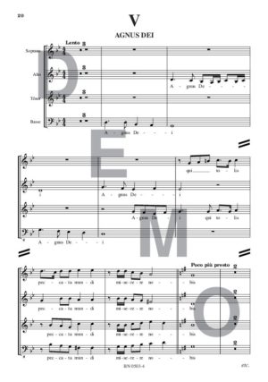 Missa Sancta Cecilia (chœur) - Compositeur WINDESHAUSEN Claude - Pour Chœur et Orgue - Editions musicales Bayard-Nizet