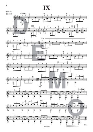 Cinq études (volume 2) - Compositeur DETIFFE Paul - Pour Guitare seule - Editions musicales Bayard-Nizet
