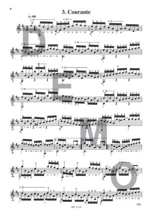 Suite baroque - Compositeur DETIFFE Paul - Pour Guitare seule - Editions musicales Bayard-Nizet