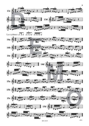 Lectures rythmiques (volume 3) - Compositeur VAN DEN BOSSCHE Michel - Pour Solfège - Editions musicales Bayard-Nizet