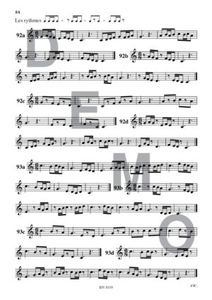 Lectures rythmiques (volume 3) - Compositeur VAN DEN BOSSCHE Michel - Pour Solfège - Editions musicales Bayard-Nizet