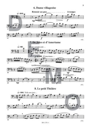 Lectures de formation musicale (volume 3) (Chant clé de fa) - Compositeur ORTMAN Robert - Pour Solfège - Editions musicales Bayard-Nizet