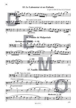 Lectures de formation musicale (volume 3) (Chant clé de fa) - Compositeur ORTMAN Robert - Pour Solfège - Editions musicales Bayard-Nizet