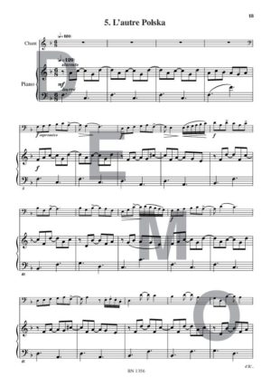 Lectures de formation musicale (volume 5) (Accompagnement) - Compositeur ORTMAN Robert - Pour Solfège - Editions musicales Bayard-Nizet