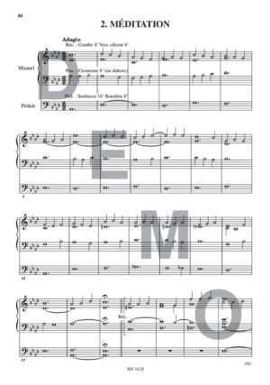 Triptyque breton - Compositeur GEOFFROY Olivier - Pour Orgue seul - Editions musicales Bayard-Nizet