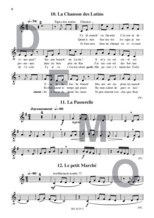 Lectures de formation musicale (volume 2) (Chant clé de sol) - Compositeur ORTMAN Robert - Pour Solfège - Editions musicales Bayard-Nizet