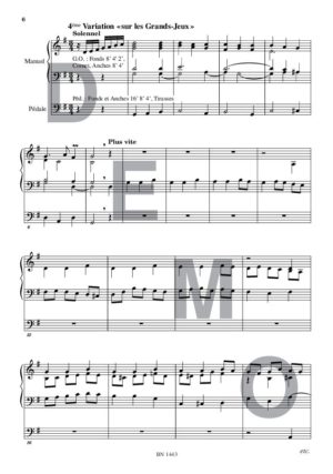 Suite mariale - Compositeur GEOFFROY Olivier - Pour Orgue seul - Editions musicales Bayard-Nizet