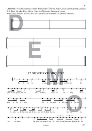 Jeux de rythmes et de créativité (volume 1) - Compositeur CHAPELIER Geneviève - Pour Créativité - Editions musicales Bayard-Nizet