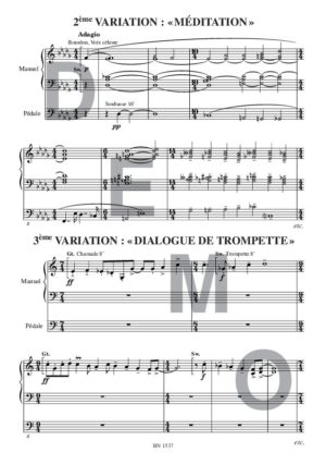 Variations sur «Tantum ergo» - Compositeur MACCHIA Grimoaldo - Pour Orgue seul - Editions musicales Bayard-Nizet