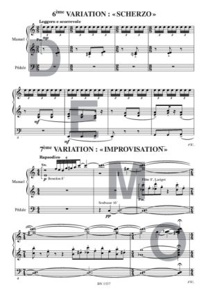 Variations sur «Tantum ergo» - Compositeur MACCHIA Grimoaldo - Pour Orgue seul - Editions musicales Bayard-Nizet