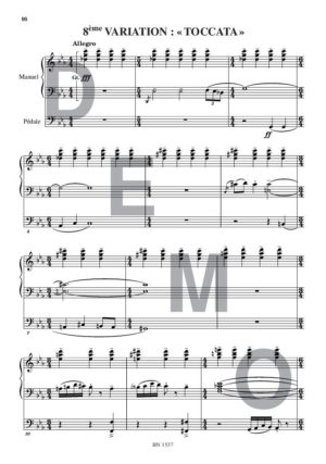 Variations sur «Tantum ergo» - Compositeur MACCHIA Grimoaldo - Pour Orgue seul - Editions musicales Bayard-Nizet