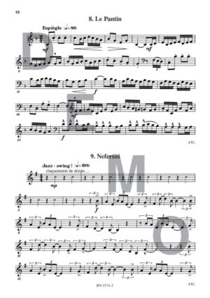 Lectures de formation musicale (volume 7) (Chant 2 clés) - Compositeur ORTMAN Robert - Pour Solfège - Editions musicales Bayard-Nizet