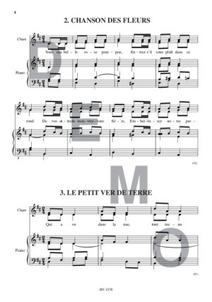 Musanimo et Musiflor - Compositeur GEOFFROY Olivier - Pour Chœur et Piano - Editions musicales Bayard-Nizet