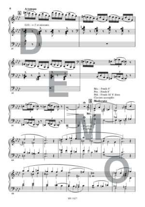 Choral (opus 35) - Compositeur VERKAEREN Philippe - Pour Orgue seul - Editions musicales Bayard-Nizet
