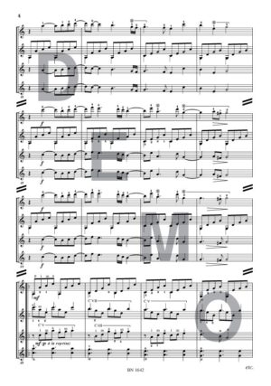 For the Strings - Compositeur DETIFFE Paul - Pour Quatuor avec cordes - Editions musicales Bayard-Nizet