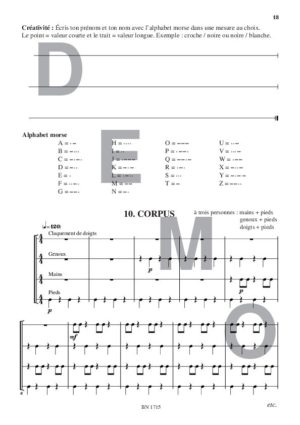 Jeux de rythmes et de créativité (volume 3) - Compositeur CHAPELIER Geneviève - Pour Créativité - Editions musicales Bayard-Nizet