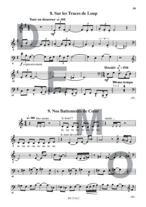 Lectures de formation musicale (volume 9) (Chant 2 clés) - Compositeur ORTMAN Robert - Pour Solfège - Editions musicales Bayard-Nizet