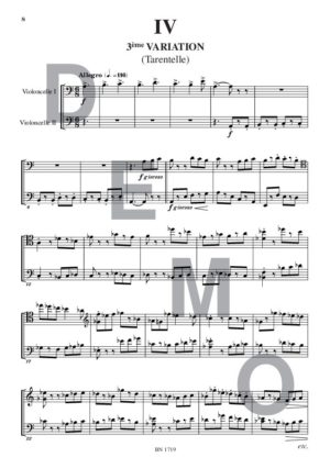 Thème et variations - Compositeur UGA Pierre - Pour Duo avec cordes - Editions musicales Bayard-Nizet