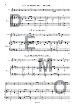 Petit album des jeunes flûtistes - Compositeur GEOFFROY Olivier - Pour Flûte et Piano - Editions musicales Bayard-Nizet
