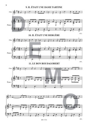 Petit album des jeunes flûtistes - Compositeur GEOFFROY Olivier - Pour Flûte et Piano - Editions musicales Bayard-Nizet
