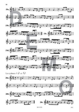 Lectures rythmiques (volume 4) - Compositeur VAN DEN BOSSCHE Michel - Pour Solfège - Editions musicales Bayard-Nizet
