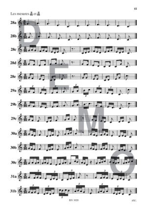 Lectures rythmiques (volume 4) - Compositeur VAN DEN BOSSCHE Michel - Pour Solfège - Editions musicales Bayard-Nizet