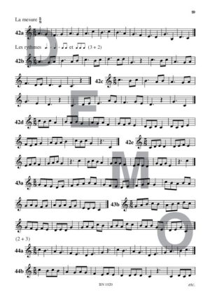 Lectures rythmiques (volume 4) - Compositeur VAN DEN BOSSCHE Michel - Pour Solfège - Editions musicales Bayard-Nizet