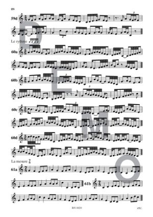 Lectures rythmiques (volume 4) - Compositeur VAN DEN BOSSCHE Michel - Pour Solfège - Editions musicales Bayard-Nizet