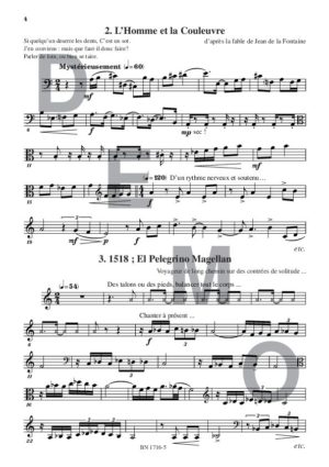 Lectures de formation musicale (volume 9) (Chant 5 clés) - Compositeur ORTMAN Robert - Pour Solfège - Editions musicales Bayard-Nizet