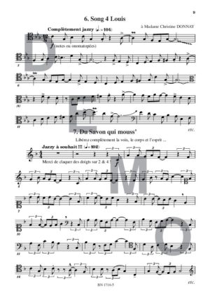 Lectures de formation musicale (volume 9) (Chant 5 clés) - Compositeur ORTMAN Robert - Pour Solfège - Editions musicales Bayard-Nizet