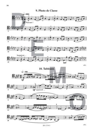 Lectures de formation musicale (volume 10) (Chant 3 clés Ut) - Compositeur ORTMAN Robert - Pour Solfège - Editions musicales Bayard-Nizet