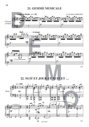 Black & White Touch - Compositeur DEBECQ Christian - Pour Piano seul - Editions musicales Bayard-Nizet