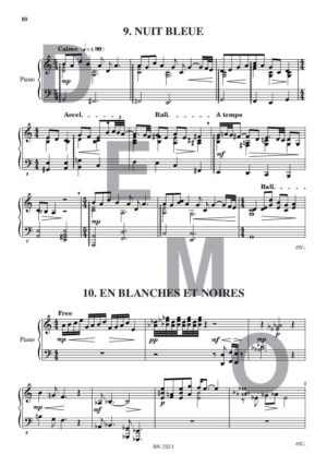 Black & White Touch - Compositeur DEBECQ Christian - Pour Piano seul - Editions musicales Bayard-Nizet